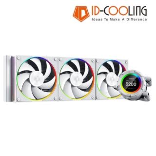 【ID-COOLING】SL360 WHITE 一體式水冷散熱器(2.1吋 LCD冷頭/厚5.4cm)