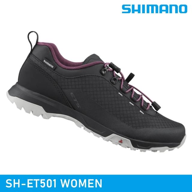【城市綠洲】SHIMANO SH-ET501 WOMEN 自行車硬底鞋 / 黑色(車鞋 自行車鞋 非卡式自行車鞋)