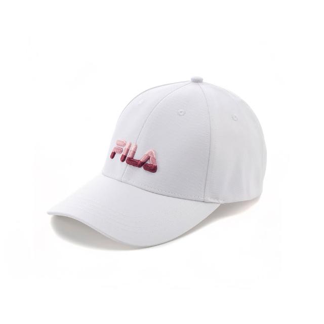 【FILA官方直營】經典款六片帽/棒球帽-白色(HTY-1001-WT)