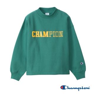 【Champion】官方直營-印花LOGO休閒款上衣-女(綠色)