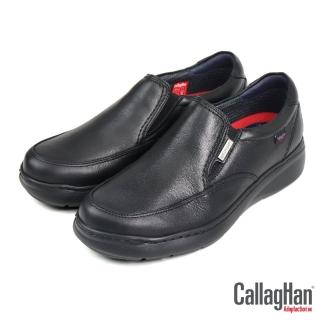 【CallagHan】西班牙原廠防水輕量適應懶人休閒鞋 黑色(48801-BL)