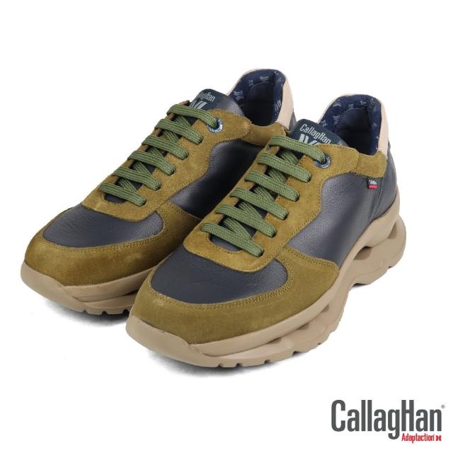 【CallagHan】西班牙原廠輕量透氣增高休閒鞋 藍色(17813-DGR/BU)
