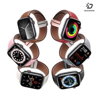 【DUX DUCIS】Apple Watch 42/44/45/49mm YA 真皮錶帶