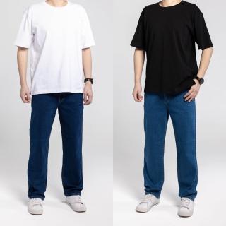 【Last Taiwan Jeans】厚磅耐磨 中直筒牛仔褲﹝深藍、中藍﹞(硬挺布料)