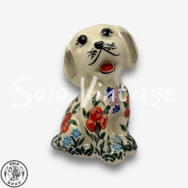 【SOLO 波蘭陶】Kalich 波蘭陶 10CM 小狗擺飾 紅莓果園系列