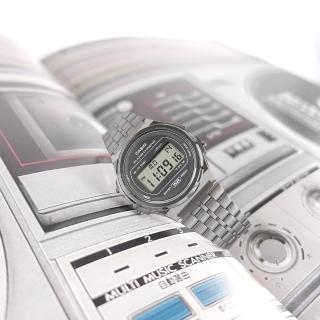 【CASIO 卡西歐】卡西歐 復古懷舊 計時碼錶 電子數位 不鏽鋼手錶 灰色 36mm(A171WEGG-1A)