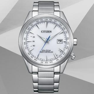 【CITIZEN 星辰】GENTS系列 電波對時 光動能腕錶 母親節 禮物(CB0270-87A)