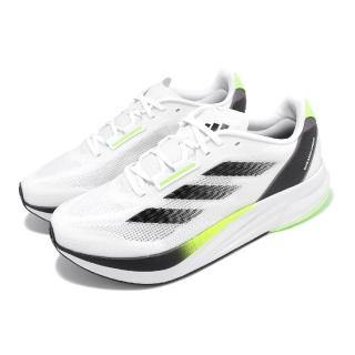 【adidas 愛迪達】慢跑鞋 Duramo Speed M 男鞋 女鞋 白 黑 回彈 緩震 輕量 路跑 運動鞋 愛迪達(ID8356)