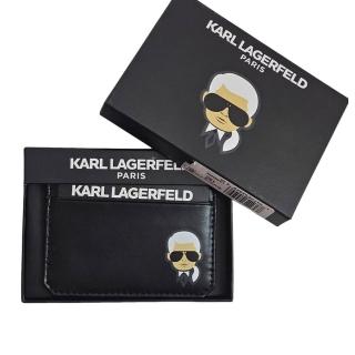 【KARL LAGERFELD 卡爾】KARL LAGERFELD 卡爾 老佛爺名片夾卡夾禮盒組(母親節)