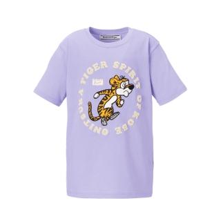 【Onitsuka Tiger】Onitsuka Tiger鬼塚虎-紫色老虎刺繡兒童短袖上衣(2184A223-500)