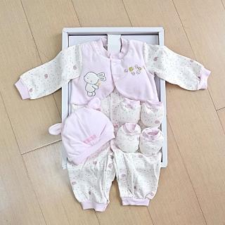 【GMP BABY】舒適純棉大象彌月禮盒 粉色(ZAA-W3-029-P)