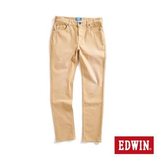 【EDWIN】男裝 加大碼 藍光動能全方位彈力小直筒牛仔褲(灰卡其)