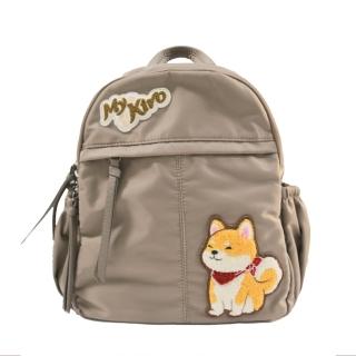 【KIRO 貓】柴犬寶寶 探險包 毛巾繡 輕防水/雙層後背包(300015)