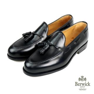 【Berwick】西班牙進口流蘇綁帶造型帆船鞋 黑色(B8491-BL)