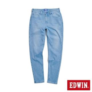 【EDWIN】男裝 JERSEYS迦績 棉彈力錐形褲(石洗藍)