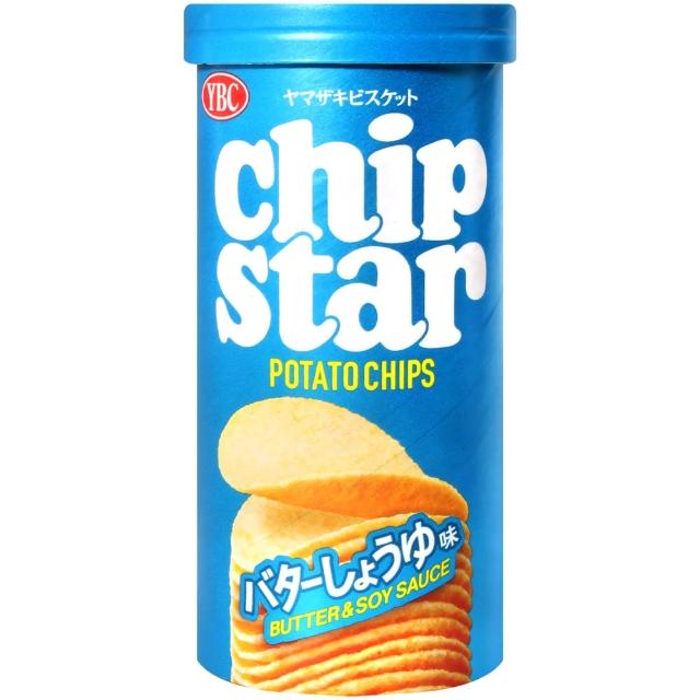 【YBC】CHIP STAR洋芋片-奶油醬油風味(45g)