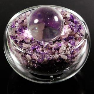 【A1寶石】頂級紫水晶/白水晶聚寶盆-招財轉運居家風水必備