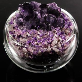 【A1寶石】頂級紫水晶花/紫水晶聚寶盆-招財轉運居家風水必備