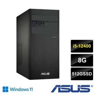 【ASUS 華碩】i5六核效能電腦(H-S500TD/i5-12400/8G/512G SSD/W11)