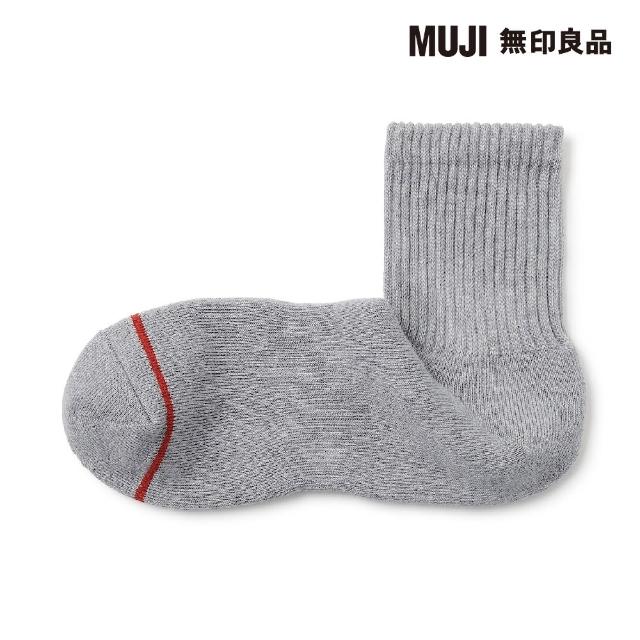 【MUJI 無印良品】男棉混保暖厚織直角短襪(共7色)
