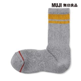 【MUJI 無印良品】男棉混保暖厚織直角襪(共6色)