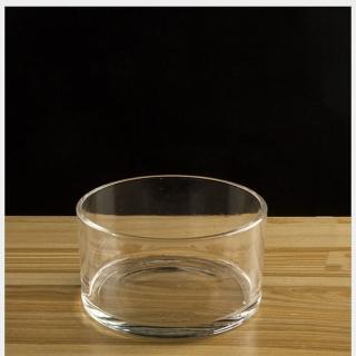 【JEN】矮圓形玻璃花瓶花器盆栽魚缸高8cm寬15cm
