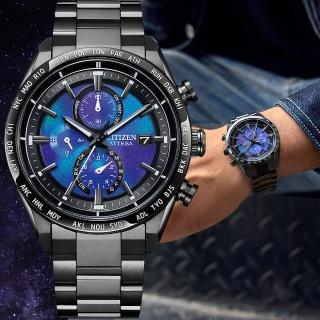 【CITIZEN 星辰】HAKUTO-R 鈦金屬 光動能電波計時手錶 送行動電源(AT8285-68Z)