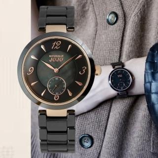 【NATURALLY JOJO】小秒針 陶瓷時尚腕錶-珍珠貝38mm(JO96986-88R)
