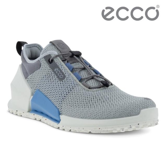 ecco】BIOM 2.0 M 健步透氣織物極速戶外運動鞋男鞋(水泥灰/復古藍