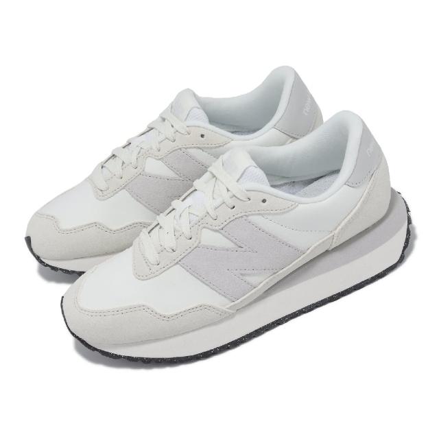 NEW BALANCE】休閒鞋237 女鞋白灰麂皮皮革復古NB 運動鞋(WS237SW-B