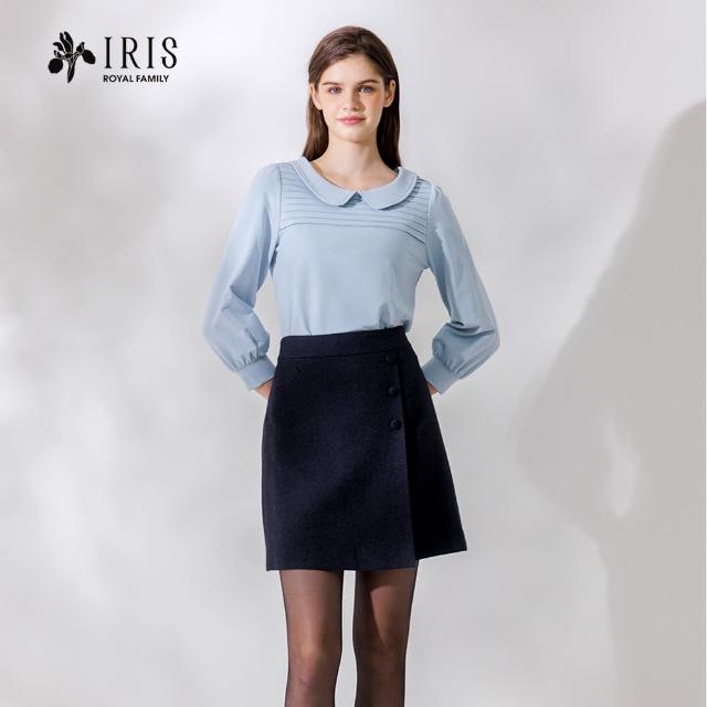 【IRIS 艾莉詩】低調羊毛混紡短裙(36224)