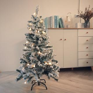 【KIRA與花花藝】地上型聖誕樹-落雪款/高120/(需自行組裝/聖誕禮物/聖誕節/聖誕樹)