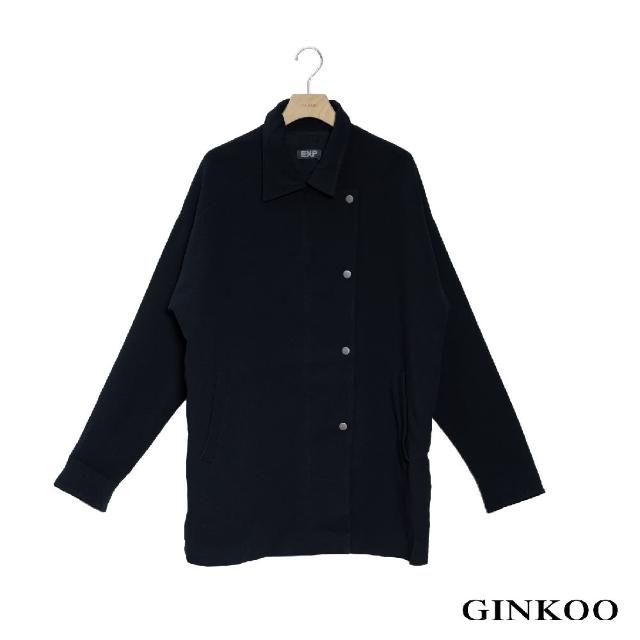 【GINKOO 俊克】側排釦有領外套