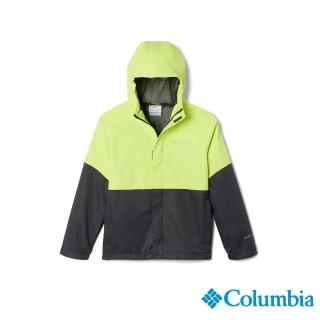 【Columbia 哥倫比亞】男童-Hikebound防水透氣外套-黃綠色(USB66470YG/HF)