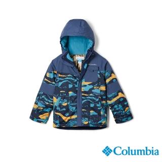 【Columbia 哥倫比亞】童款-Mighty Mogul防水金鋁點保暖外套-深藍(USB26010NY/HF)