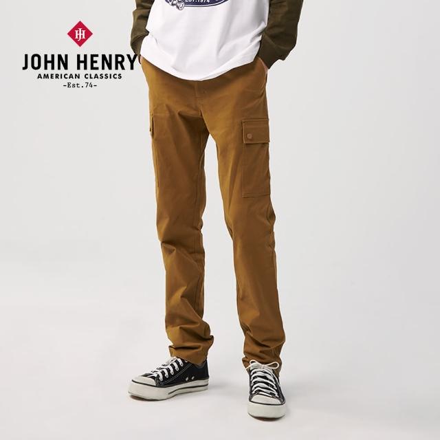 【JOHN HENRY】雙口袋造型長褲-卡其