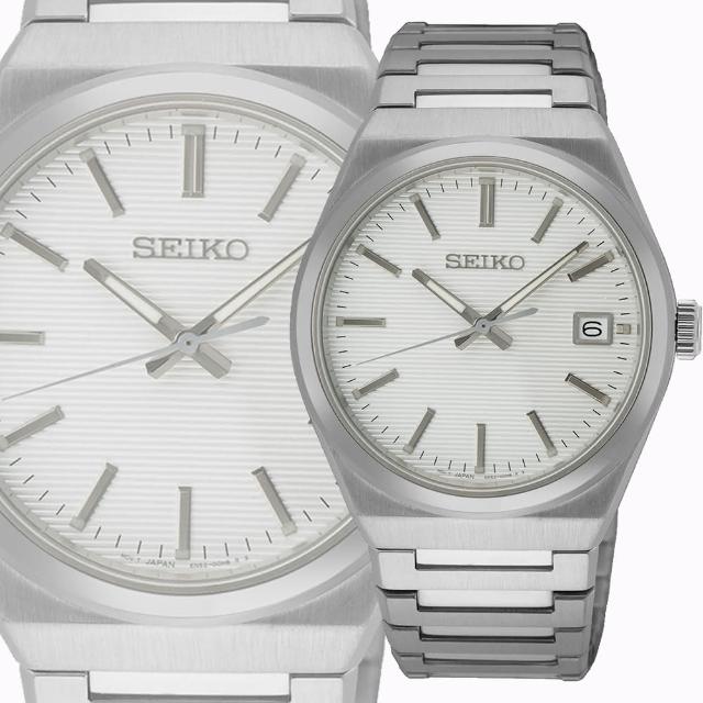 【SEIKO 精工】CS系列簡約石英手錶-39mm 送行動電源(SUR553P1/6N52-00H0S)
