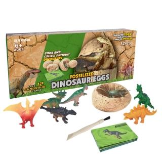 考古挖掘恐龍蛋 恐龍化石 DIY挖寶(驚喜盲盒 12顆 恐龍 寶石 昆蟲 海洋生物)