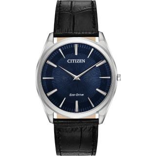 【CITIZEN 星辰】光動能薄型手錶 送行動電源(AR3070-04L)