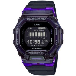 【CASIO 卡西歐】G-SHOCK 藍牙連線 方形運動電子腕錶 母親節 禮物(GBD-200SM-1A6)