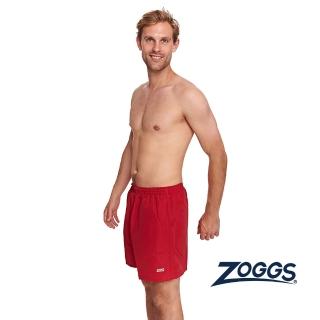 【Zoggs】男性紅色休閒海灘褲(成人/泳褲/衝浪褲/休閒褲)