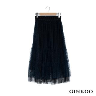 【GINKOO 俊克】雙層紗紗裙