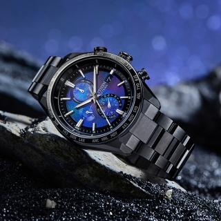 【CITIZEN 星辰】HAKUTO-R限定款 登月 鈦金屬 環球電波時計腕錶42mm(AT8285-68Z)