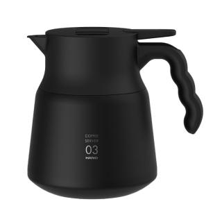 【HARIO】V60不鏽鋼保溫咖啡壺PLUS–黑色 800ml(VHSN-80-B)