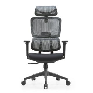 【YOKA 佑客家具】H86 雙背撐腰椅 - 免組裝(人體工學椅 辦公椅 電腦椅 電競椅)