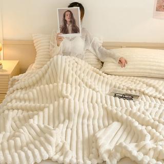 【TengYue】抗靜電雙面兔絨毛毯被 午睡蓋毯 雙人被(空調毯 法蘭絨 沙發毯 棉被 珊瑚絨 牛奶絨 涼被)