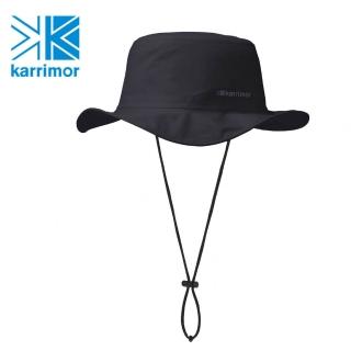 【Karrimor】日本製 原廠貨 中性 lpocketable rain hat 防水圓盤帽/運動/生活/旅行 黑
