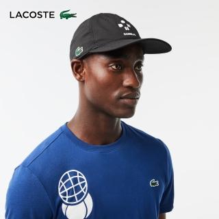 【LACOSTE】配件-網球X丹尼爾·梅德韋傑夫帽(黑色)