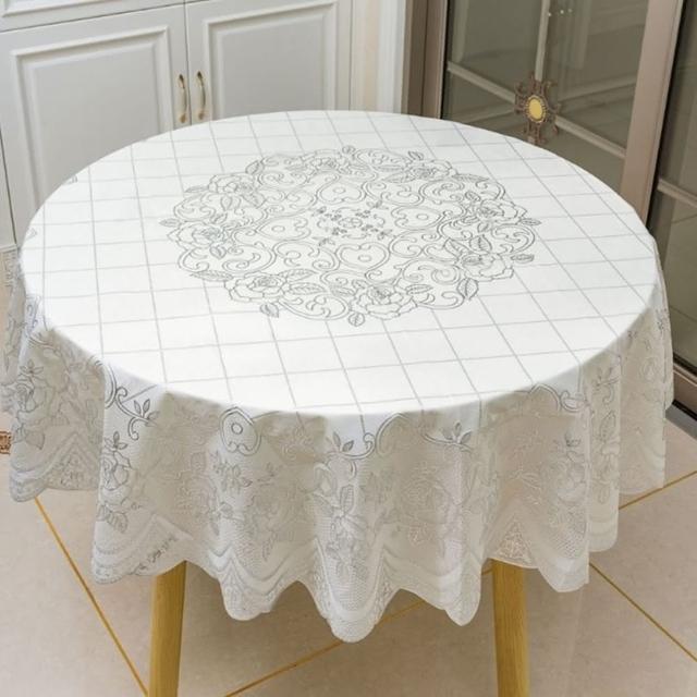 【JEN】PVC防水防油圓桌桌巾桌布餐墊150CM(2色可選)