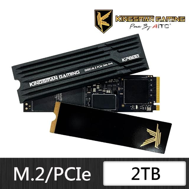 【AITC 艾格】KINGSMAN KP800_2TB NVMe M.2 2280 PCIe Gen 4x4 SSD 固態硬碟(讀：7500M/寫：6500M)